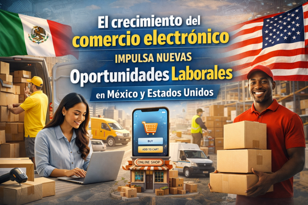 📰 El crecimiento del comercio electrónico impulsa nuevas oportunidades laborales en México y Estados Unidos