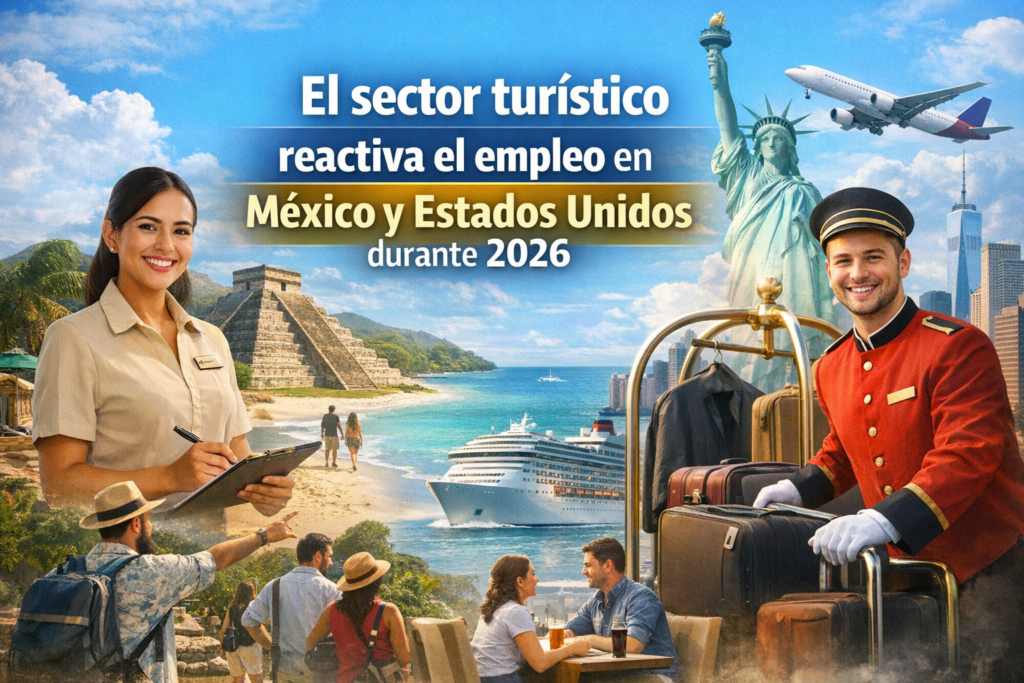 📰 El sector turístico reactiva el empleo en México y Estados Unidos durante 2026