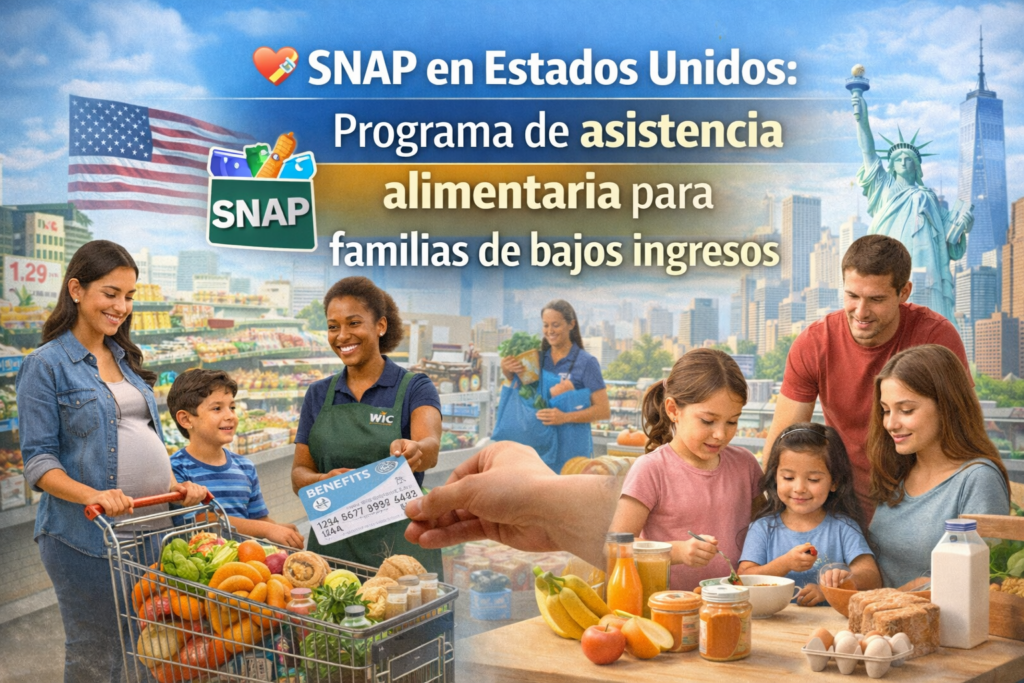 ❤️‍🩹 SNAP en Estados Unidos: Programa de asistencia alimentaria para familias de bajos ingresos